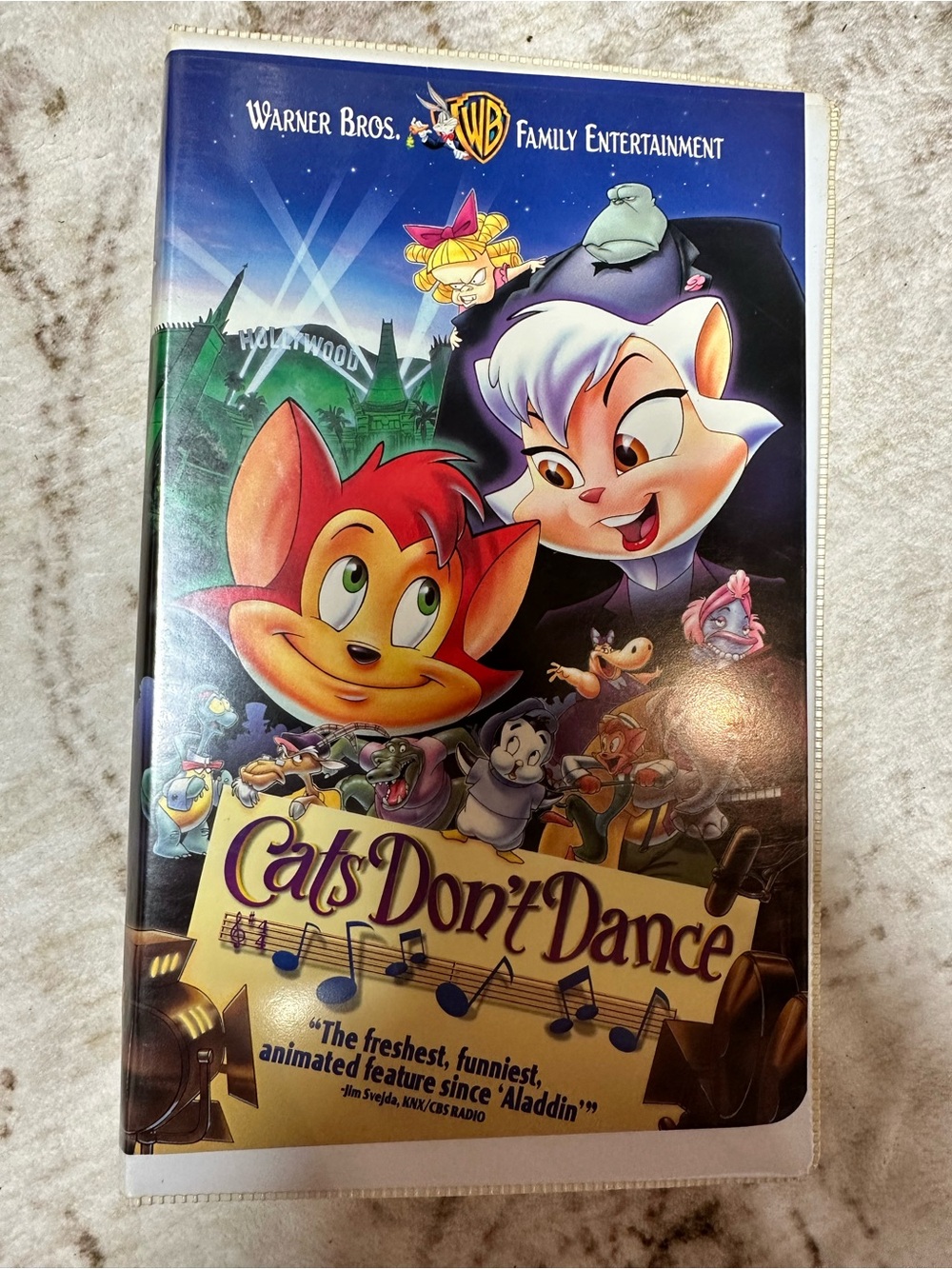 Warner Bros. 'Cats Don't Dance' VHS with Clamshell 1997